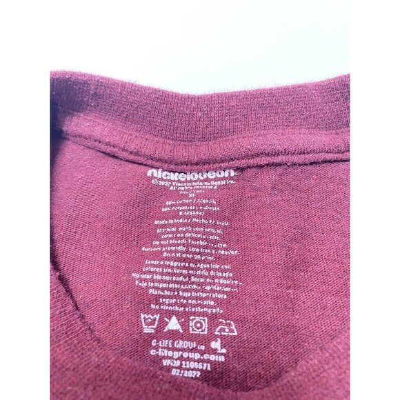 Women’s XL T-Shirt "The Nineties Generation" The Rugrats Burgundy Colour - GUC - Picture 2 of 7